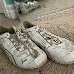 white puma cheer shoes